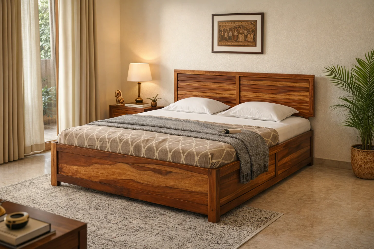 Hardwick Waxed Pine Bed