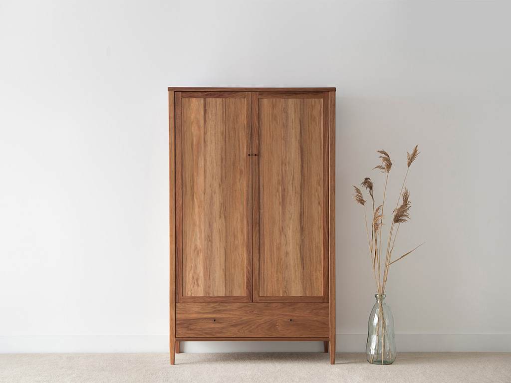Freestanding Wood Wardrobe